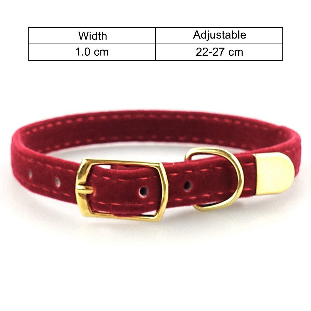 PetVibe™ Classic silk-touch cat collar with golden safety bell and adjustable strap, featuring a sleek, comfortable design for cats.