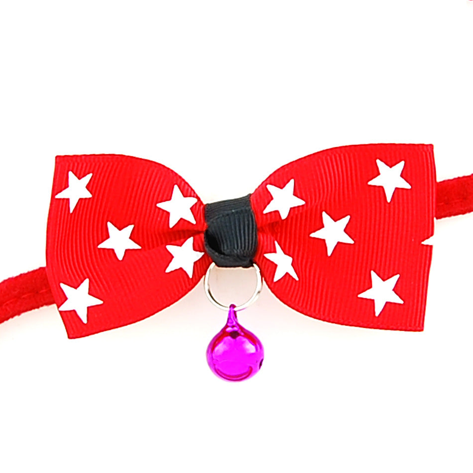 PetVibe™ polka-dot party bow collar for pets, featuring a charming polka-dot design and elegant accessory for pets.