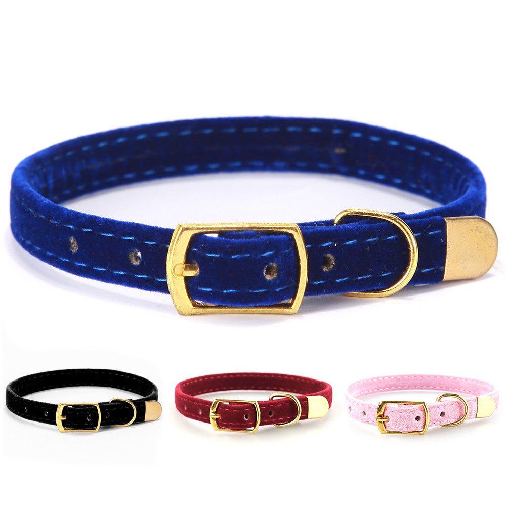PetVibe™ Classic Silk-Touch Cat Collar with golden safety bell, soft silk-like material, adjustable strap, and secure buckle.