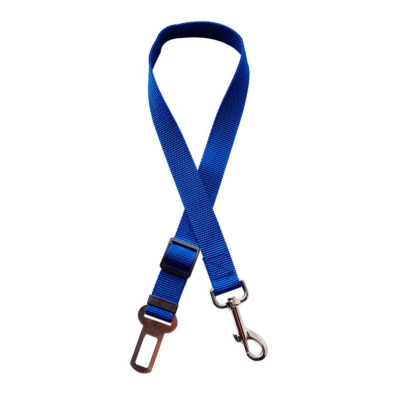 Adjustable PetVibe™ Universal Safety Seat Belt for cars, featuring a secure clip and nylon strap for pet travel safety.