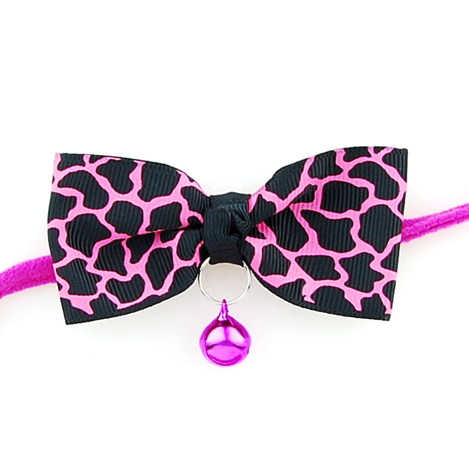 PetVibe™ Polka-Dot Party Bow Collar for pets, featuring a stylish polka-dot design and elegant charm accessory.