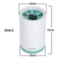 Portable Muddy Paw Cleaner with silicone bristles for easy dog paw washing in a compact silicone cup.