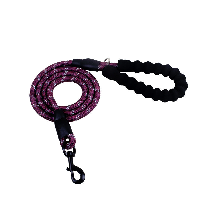PetVibe™ reflective rope dog leash with padded comfort handle, durable design, and high visibility for safe walks.