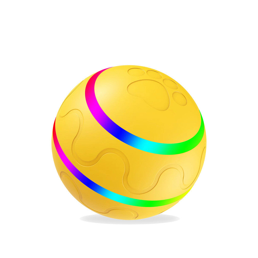 PetVibe™ smart self-rotating cat ball with obstacle avoidance, featuring colorful LED lights and playful motion for feline entertainment.