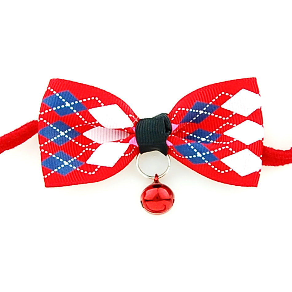 PetVibe™ polka-dot party bow collar on a dog, showcasing an elegant, charming accessory with a playful polka-dot pattern.