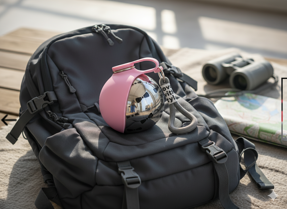 PetVibe™ Insulated Stainless Steel Travel Dog Water Bottle & Bowl