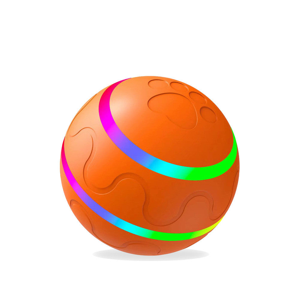 PetVibe™ Smart Self-Rotating Cat Ball with obstacle avoidance, featuring colorful design and automatic movement for feline entertainment.