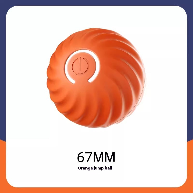 PetVibe™ heavy-duty textured rubber fetch ball with dental health design for dogs, featuring durable, bouncy surface for active play.