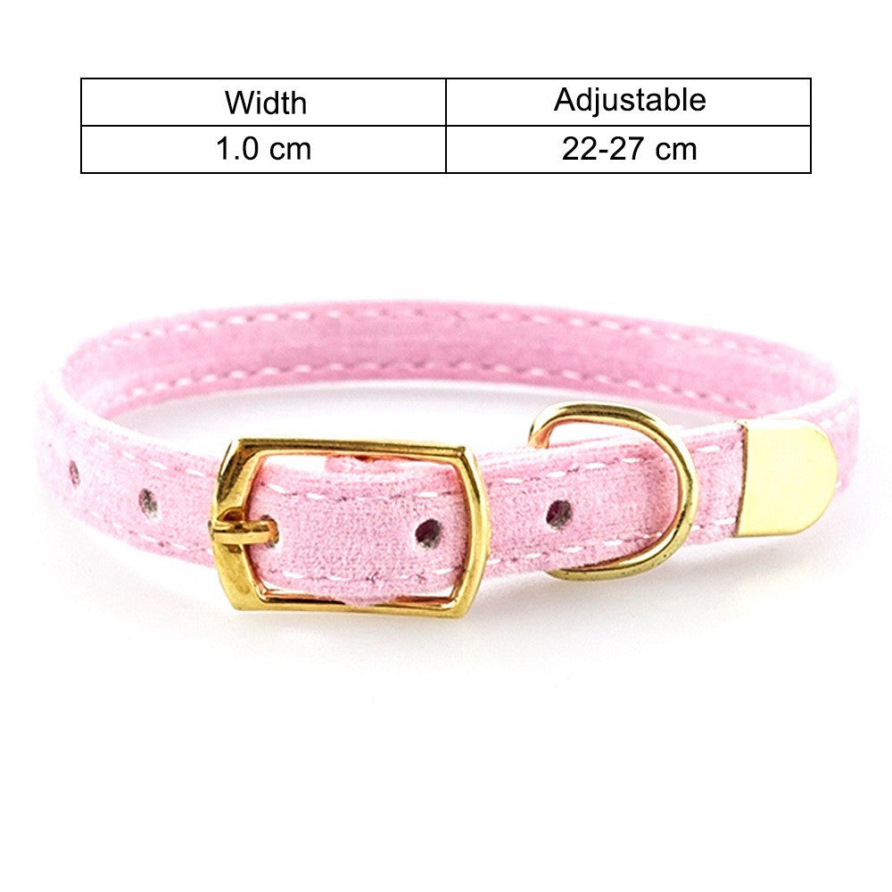 PetVibe™ Classic silk-touch cat collar with golden safety bell, soft and comfortable for cats, shown in the image.