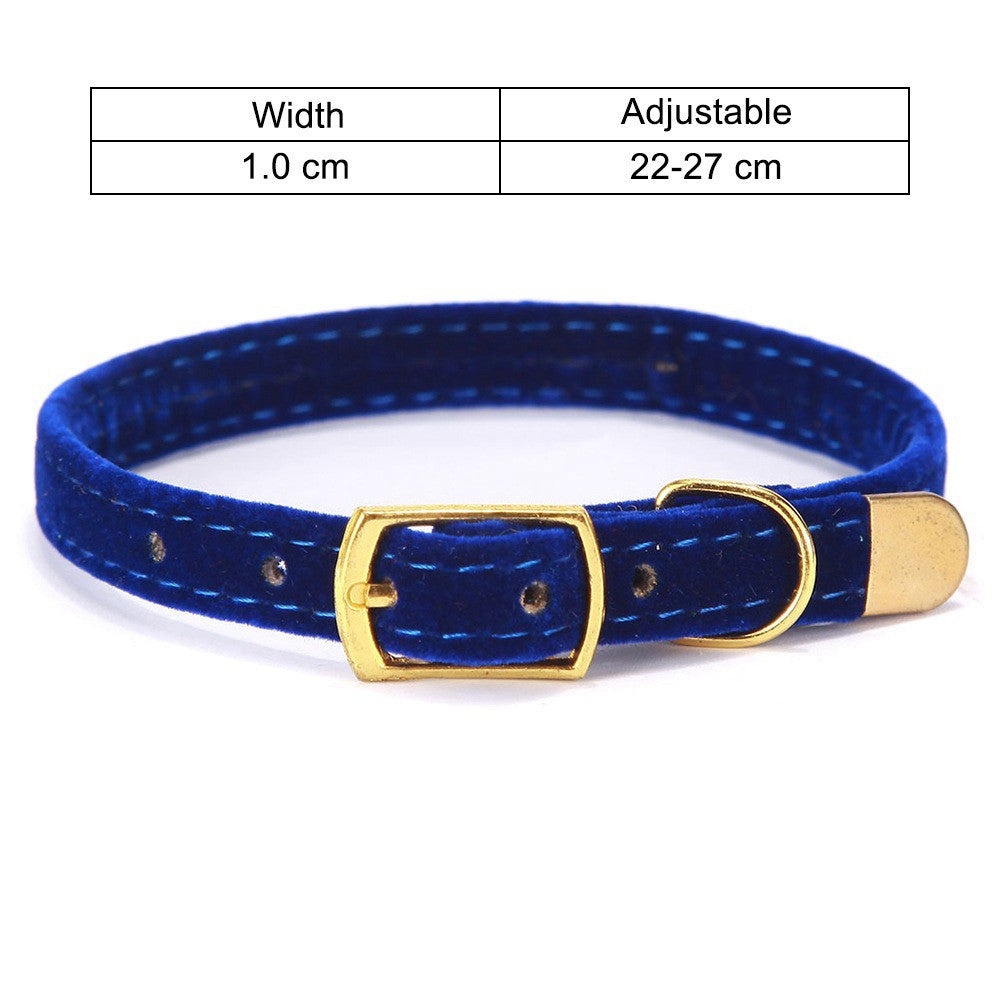 PetVibe™ Classic Silk-Touch Cat Collar with a golden safety bell, featuring a soft silk-touch material and adjustable fit.