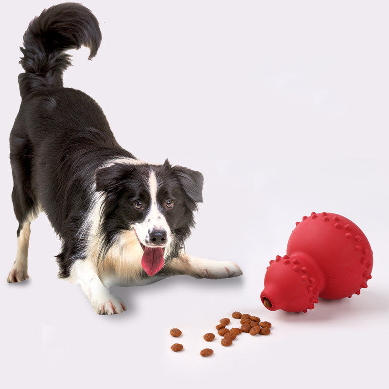 Heavy-duty PetVibe™ indestructible rubber ring chew toy for dogs, showcasing its durable natural rubber material and rugged design.