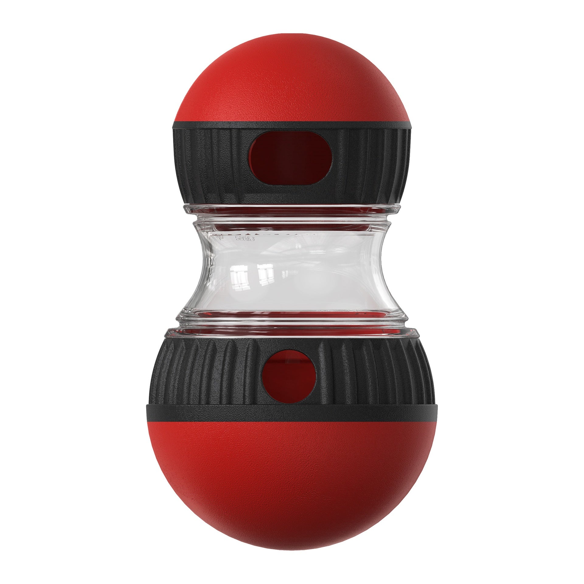 PetVibe™ Smart Tumbler Food Dispenser with interactive puzzle and slow feeder for pets, showing the dispenser's design and features.